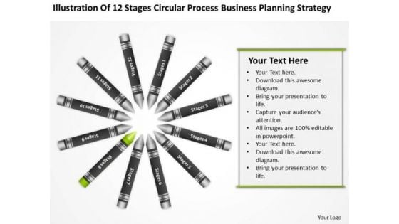 Business Diagram Examples Circular Process Planning Strategy Ppt PowerPoint Templates