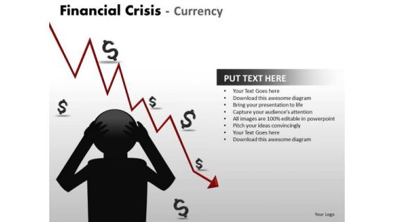 Business Diagram Financial Crisis Currency Business Finance Strategy Development