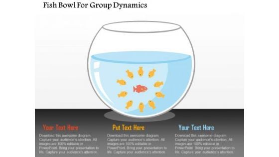 Business Diagram Fish Bowl For Group Dynamics Presentation Template