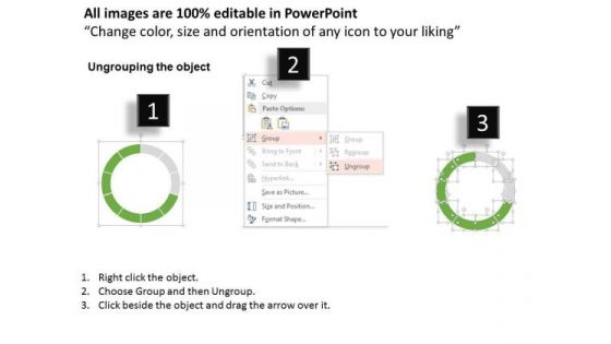 Business Diagram Five Different Icons To Represent Growth Presentation Template