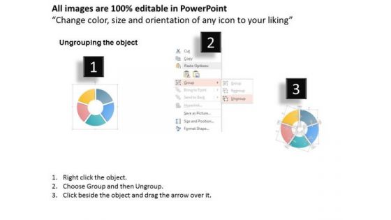 Business Diagram Five Icons With Circle Diagram Presentation Template