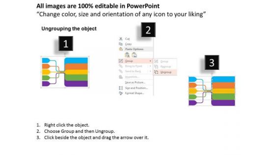 Business Diagram Five Modern Icons For Research Marketing Presentation Template