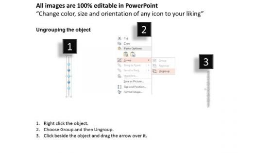 Business Diagram Five Points Icon Vertical Timeline Agenda Presentation Template