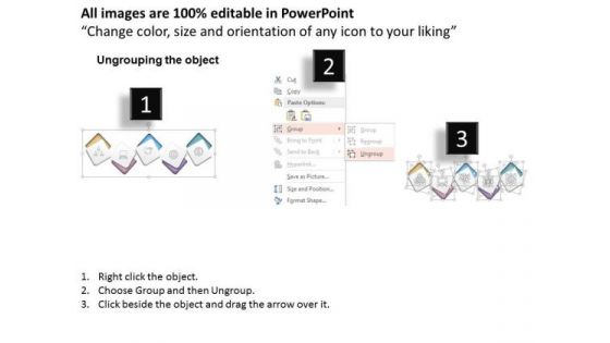 Business Diagram Five Staged Icons For Business Timeline Presentation Template