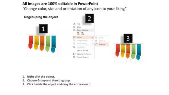 Business Diagram Five Staged Linear Infographics With Icons For Data Representation Ppt Template