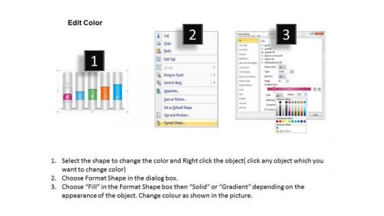 Business Diagram Five Staged Multiple Icons Text Boxes Presentation Template