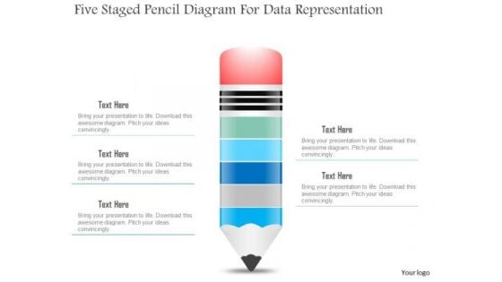 Business Diagram Five Staged Pencil Diagram For Data Representation PowerPoint Slide Business Diagram Five Staged Pencil Diagram For Data Representation PowerPoint Slide