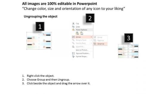 Business Diagram Five Staged Timeline Diagram With Icons And Hands Graphics Ppt Template