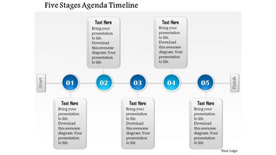 Business Diagram Five Stages Agenda Timeline Presentation Template Business Diagram Five Stages Agenda Timeline Presentation Template