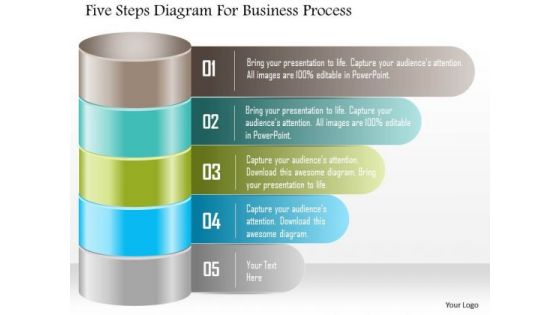 Business Diagram Five Steps Diagram For Business Process Presentation Template Business Diagram Five Steps Diagram For Business Process Presentation Template