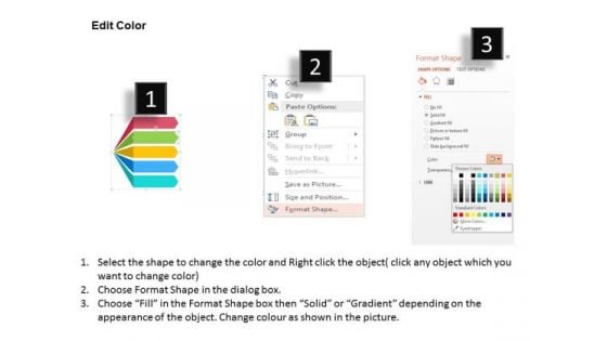 Business Diagram Five Text Boxes With Icons Presentation Template