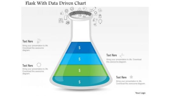 Business Diagram Flask With Data Driven Chart PowerPoint Slide