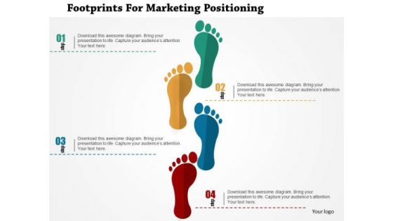 Business Diagram Footprints For Marketing Positioning Presentation Template Business Diagram Footprints For Marketing Positioning Presentation Template