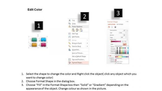 Business Diagram Four Banners With Business Icons Presentation Template