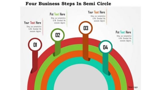 Business Diagram Four Business Steps In Semi Circle Presentation Template Business Diagram Four Business Steps In Semi Circle Presentation Template