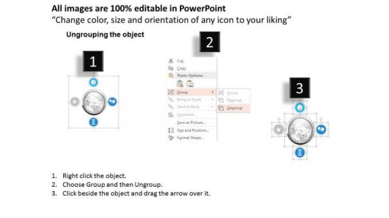 Business Diagram Four Icons For Internet And Global Agendas Presentation Template