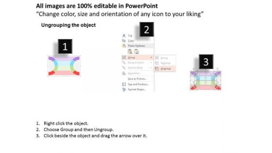 Business Diagram Four Icons To Define Process Presentation Template