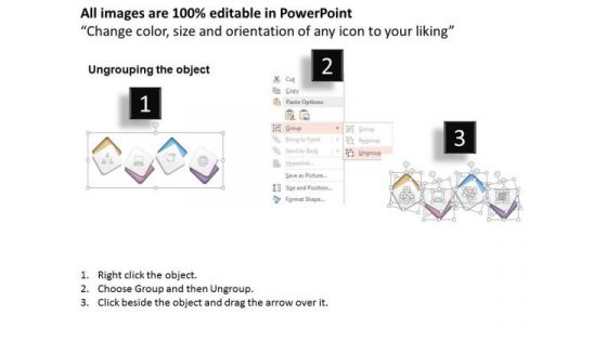 Business Diagram Four Staged Icons For Business Timeline Presentation Template