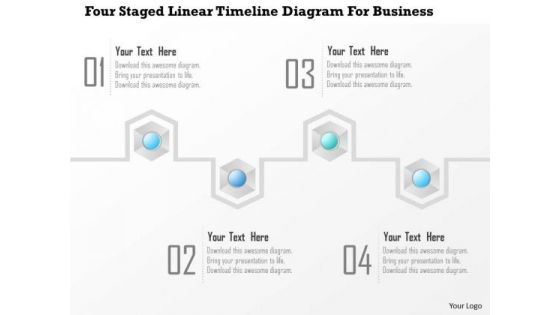 Business Diagram Four Staged Linear Timeline Diagram For Business Presentation Template Business Diagram Four Staged Linear Timeline Diagram For Business Presentation Template