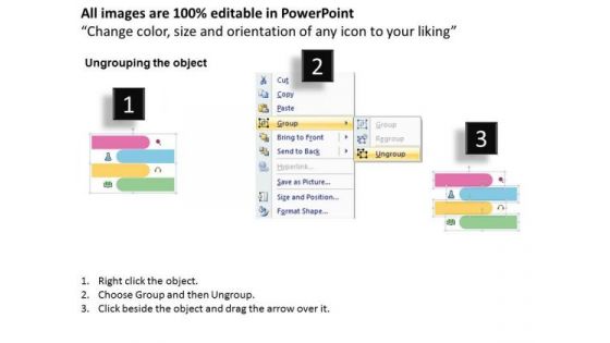 Business Diagram Four Steps Diagram With Icons Presentation Template