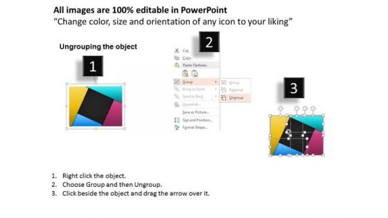 Business Diagram Four Steps With Icons Presentation Template