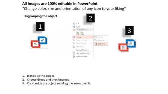 Business Diagram Four Technology Icons For Market Plan Presentation Template