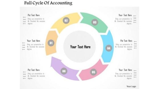 Business Diagram Full Cycle Of Accounting Presentation Template