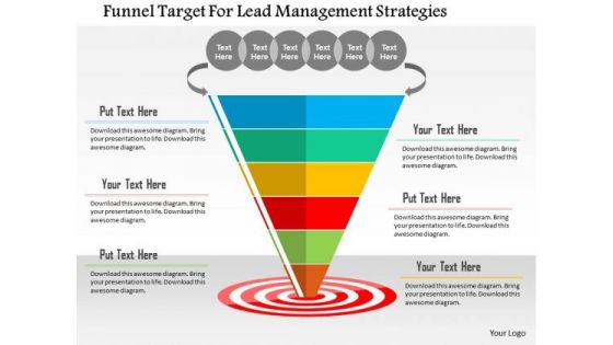 Business Diagram Funnel Target For Lead Management Strategies Presentation Template