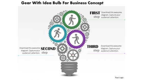 Business Diagram Gear With Idea Bulb For Business Concept Presentation Template Business Diagram Gear With Idea Bulb For Business Concept Presentation Template