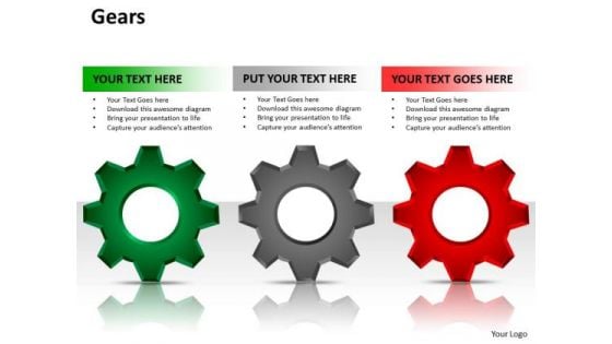 Business Diagram Gears Business Framework Model