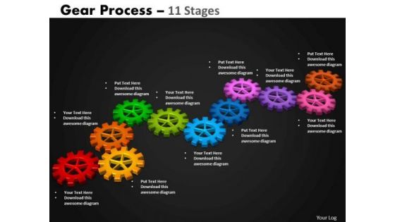 Business Diagram Gears Process 11 Stages Sales Diagram Business Diagram Gears Process 11 Stages Sales Diagram