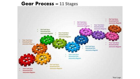 Business Diagram Gears Process 11 Stages Strategic Management Business Diagram Gears Process 11 Stages Strategic Management