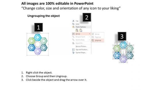 Business Diagram Gears With Business Icons Presentation Template