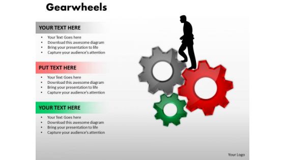 Business Diagram Gearwheels Business Cycle Diagram