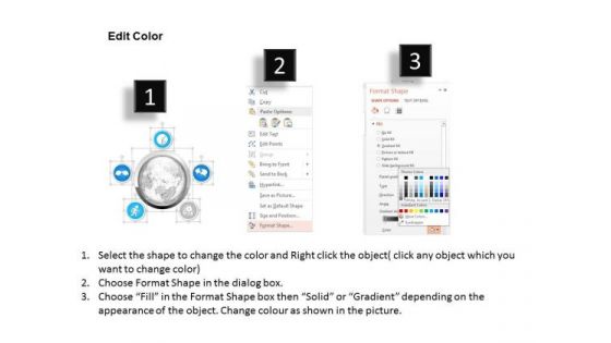 Business Diagram Global Business Icons For Business Activities Presentation Template