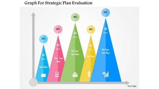 Business Diagram Graph For Strategic Plan Evaluation Presentation Template