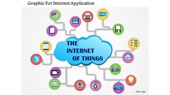 Business Diagram Graphic For Internet Application Presentation Template