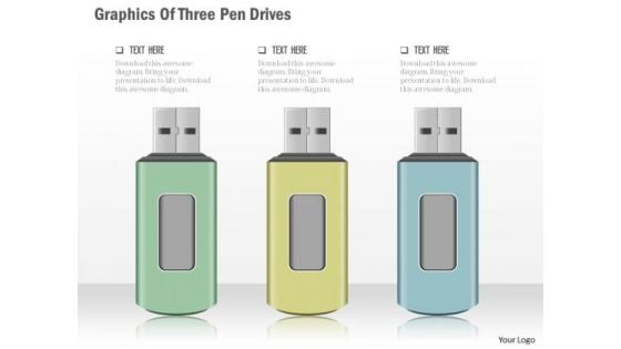 Business Diagram Graphics Of Three Pen Drives Presentation Template Business Diagram Graphics Of Three Pen Drives Presentation Template