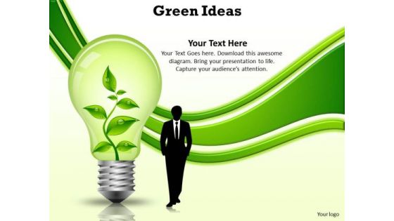 Business Diagram Green Ideas Business Finance Strategy Development Business Diagram Green Ideas Business Finance Strategy Development