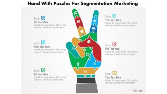 Business Diagram Hand With Puzzles For Segmentation Marketing Presentation Template Business Diagram Hand With Puzzles For Segmentation Marketing Presentation Template