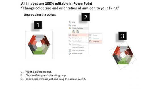 Business Diagram Hexagon With Business Icons Presentation Template