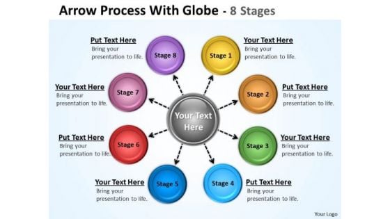 Business Diagram Hub And Spoke Process 8 Stages Sales Diagram