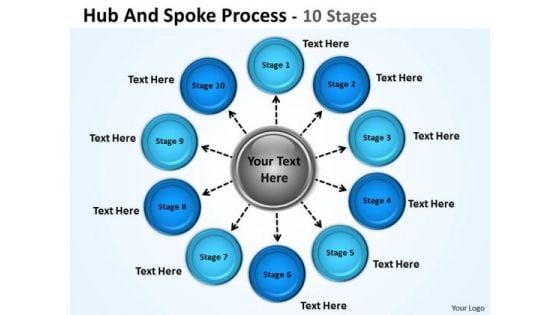 Business Diagram Hub And Spoke Process Sales Diagram