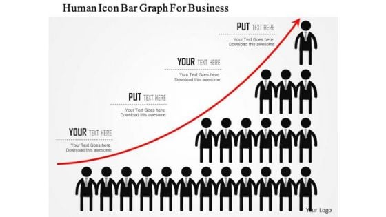 Business Diagram Human Icon Bar Graph For Business Presentation Template Business Diagram Human Icon Bar Graph For Business Presentation Template