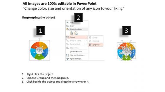 Business Diagram Icons Around Globe For Business Presentation Template