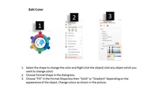 Business Diagram Icons Around Globe For New Product Plan Presentation Template