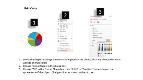 Business Diagram Icons Around Pie Chart Presentation Template