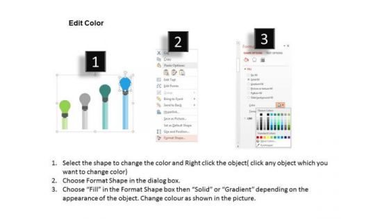 Business Diagram Icons On Bulb For Business Management Presentation Template