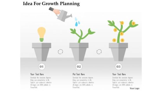 Business Diagram Idea For Growth Planning Presentation Template