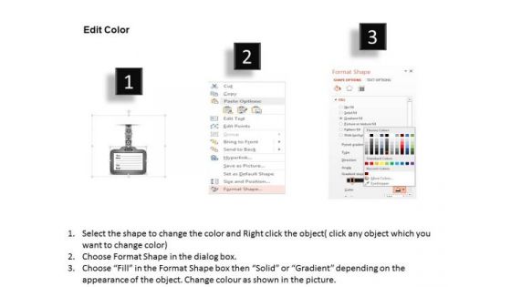 Business Diagram Identity Cards Icons Infographic Presentation Template